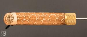   Couteau de poche José Da Cruz " Décalé collection " en bois de hêtre - Modèle "GIRAFE"