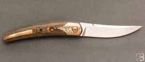  Couteau " Judge " custom par Emmanuel Lebrun - Fibres de carbone et RWL34