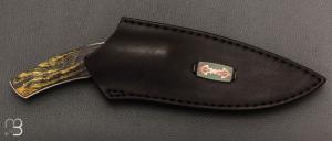   Couteau " Khukri " fixe par Petr Hofman - Frêne stabilisé et lame en D2