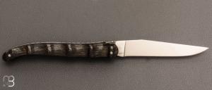   Couteau Laguiole 12 cm par Stéphane Rambaud - Plein manche impala