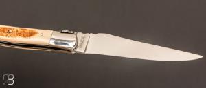   Couteau Laguiole en Aubrac 12 cm manche en ivoire de mammouth