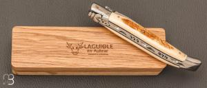   Couteau Laguiole en Aubrac 12 cm manche en ivoire de mammouth