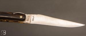 Couteau Laguiole en Aubrac modèle Origine Tour Eiffel N°452 - Ebène