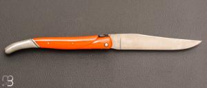    Couteau Laguiole par Vent d'Aubrac - Jérôme Lamic - G10 orange