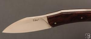    Couteau " Lardon  " custom par Frédéric Augé - Bois de fer et RWL-34