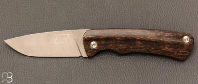 Couteau " Le 05 " par MTBlades Benjamin Thuillier - Paperstone et lame en 14C28