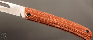   Couteau " Le 26 " par MTBlades Benjamin Thuillier - Micarta et lame en 14C28