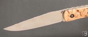   Couteau " Le Passager " de Pierre Thomas - Atelier Odae - Bouleau et 14c28n