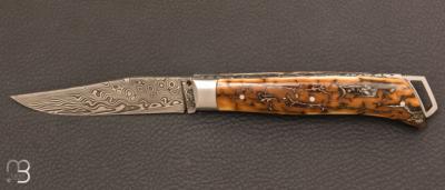 Couteau " Le Savoyard " par Fontenille-Pataud - Mammouth et damas