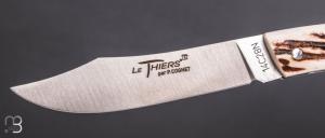   Couteau Le Thiers 11CM par Cognet -  Bois de cerf Sambar