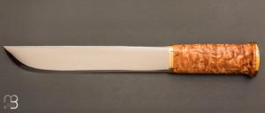    Couteau " Leuku " de chasse de Pekka Tuominen - Bouleau madré
