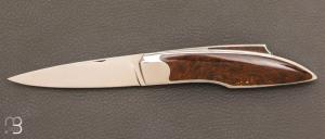 Couteau  "  Lock-Back " custom  par Vincent Saja - Jaspe Deschutes Oregon et RWL-34