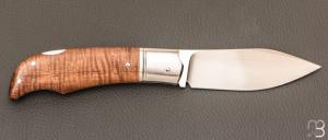    Couteau  " Lock-Back" custom par Rémi Lavialle - RWL34 et koa stabilisé