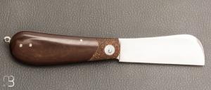    Couteau " London " pliant fait main par Bastien Toubhans - Atelier Beau Merle - Micarta et RWL34