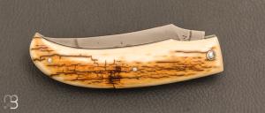   Couteau " M8 " de Silvain Dixneuf - Ivoire de mammouth et C130