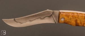 Couteau  " M8 " de Sylvain Dixneuf - Sycomore ondé et C130