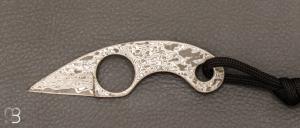 Couteau de cou Mini Griffe damas par Fred Perrin et Maxknives - FPGD Mini