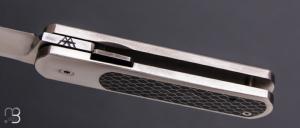   Couteau " Minimun " custom par Alain André - Titane et lame en RWL34