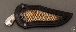   Couteau " Monolithic " damas par Oliver Goldschmidt