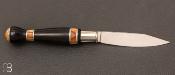 Ebony and olive n°25 boule Nontron knife