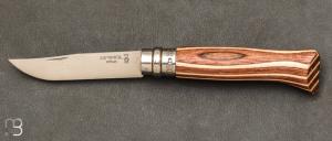 N08 Slate braun laminated birch Opinel knife