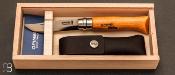 Couteau Opinel N°8 carbone ou inox avec plumier