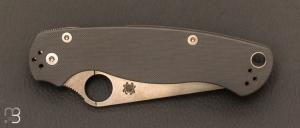  Couteau  " Paramilitary 2 Maxamet " Spyderco - C81GPDGY2