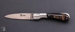   Couteau "Pialincu Corse 10.5cm" par Fontenille-Pataud - Corne de Buffle