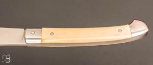 Couteau " Pièce unique " par Laurent Gaillard - Bois de cerf et 14C28N