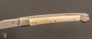Couteau  "Pièce unique " par Laurent Gaillard - Bois de cerf et 14C28N