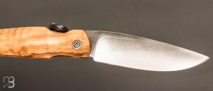 Couteau de poche Piémontais par Mickael Moing - Olivier et 100c6