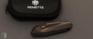 Couteau " RT-WK1-F Disassembly knife" par Remette RT - Titane et lame en M390