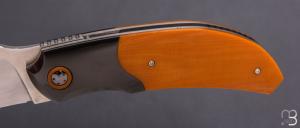   Couteau " Rocket " custom de Stéphane Sagric - Micarta et Zirconium