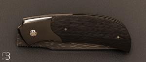  Couteau " Rocket " custom de Stéphane Sagric - Fibre de carbone et Zirconium