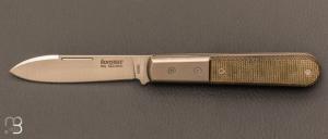   Couteau de poche " Roundhead Barlow " Micarta vert par Lionsteel - CK0111.CVG