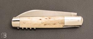  Couteau " Rumilly 2 pièces " par Mathieu Herrero - Bois de cerf et 14c28N