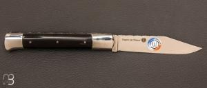 Couteau " Rumilly " en corne noire par Parapluie à l'Epreuve