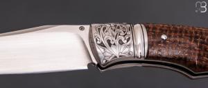    Couteau " Ryan's  " custom par Raphaël Durand - Kevlar "Thunderstrike" et RWL-34