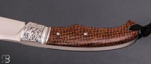    Couteau " Ryan's  " custom par Raphaël Durand - Kevlar "Thunderstrike" et RWL-34