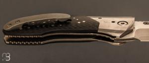 Couteau " Saboteur " custom par Allen Elishewitz - Fibre de carbone