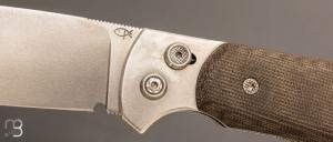   Couteau " Savane " par Éric Parmentier - Micarta et RWL34