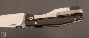 Couteau  "  Sika  " custom par Torpen Knives - Jérôme Hovaere - Fibre de carbone et D2
