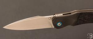   Couteau " Sirius A  " par Florian Keller - Fatcarbon et lame en RWL34