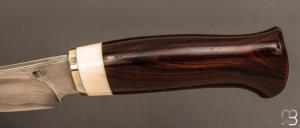  Couteau " Skinner " damas droit par Daniel Vally