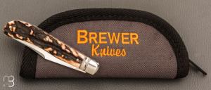     Couteau " Slimline Trapper " Stag de Craig Brewer