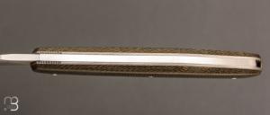   Couteau " Slipjoint " custom par Guy Poggetti - Micarta et 14c28n