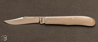 Couteau " Slipjoint " custom de Eugene Shadley - Titane et ATS 34