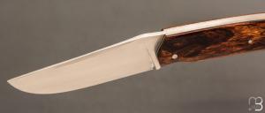   Couteau " Slipjoint " custom par Karim Valentin - Bois de fer et 14c28N