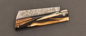 Couteau  "  Snard " Cristal Steel par Tom Fleury 