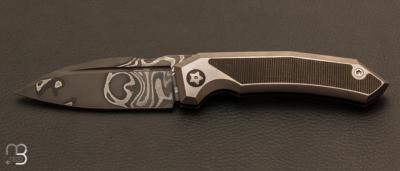 Couteau Speartak regular Titane Micarta  et lame en San Ma de GTKnives - Thomas Gony